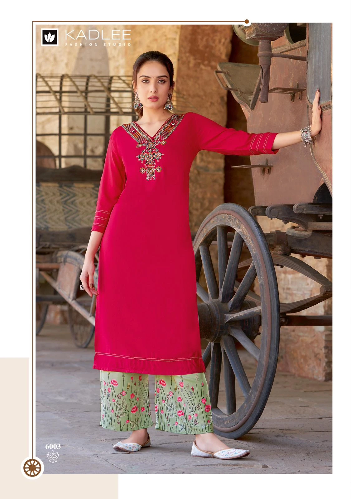 Kadlee Kaveri Heavy Rayon Wholesale Kurti with Pant Catalog — Wholesale Kurtis, Kadlee Fashion Studio wholesale from Surat — Photo 6